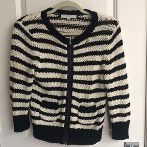 Striped sweater- navy